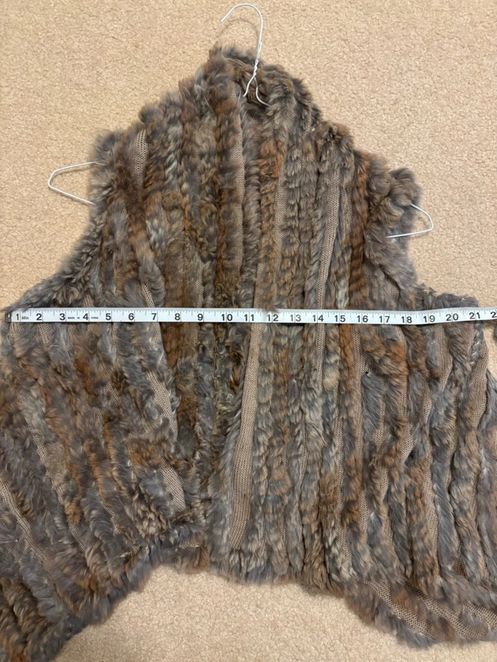 Mitchie’s Fur Open Front Vest One Size
